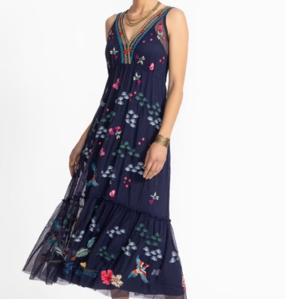 Johnny Was ZINOVIAH MESH DRESS - NWT - S